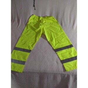 1 Body Guard Set Of Rain Pants. High Visibility For Safety..waist L-Xl,..inseam